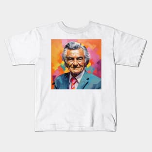 Bob Hawke Pop Art 1 Kids T-Shirt